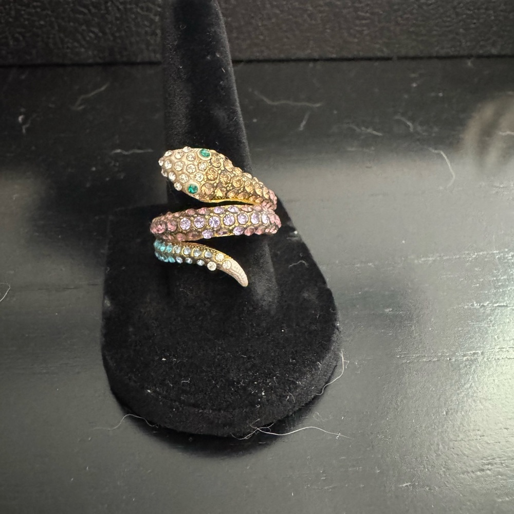 Gold and Multicolor Snake Ring